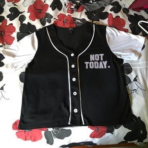 Baseball style t-shirt